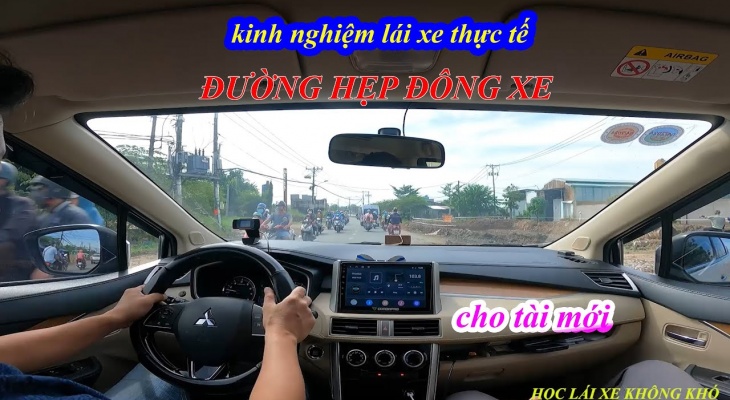 MẸO LÁI XE TRÊN ĐƯỜNG HẸP ĐÔNG XE CHO TÀI MỚI