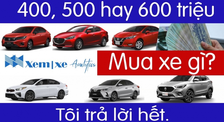 400 triệu, 500 hay 600 triệu: Mua Xe gì?