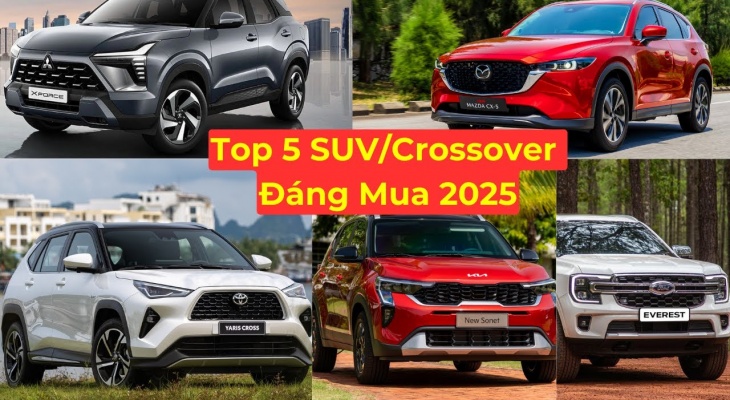 Top 5 mẫu SUV/Crossover đáng mua